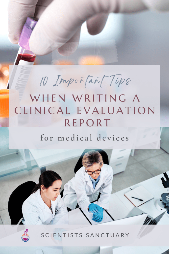 writing clinical evaluation reports, CERs, clinical reports, scientists sanctuary